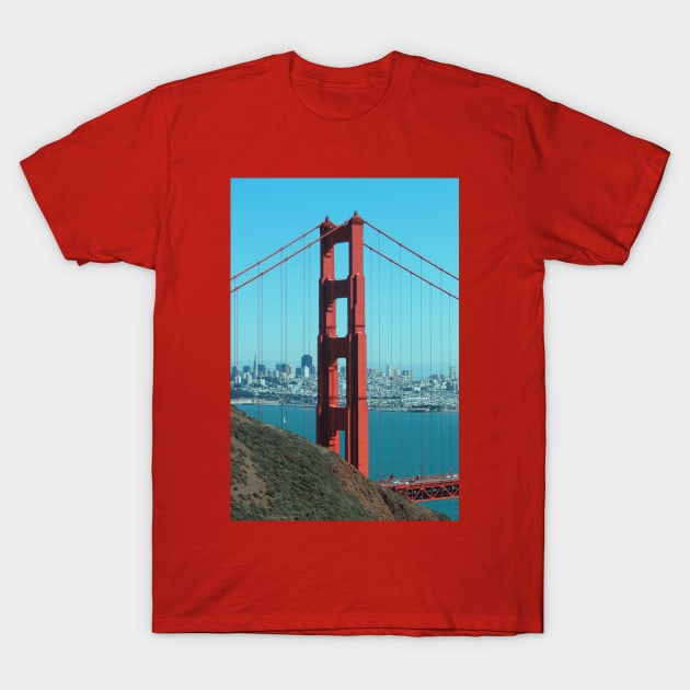 Golden Gate Bridge - North Side T-Shirt by AH64D